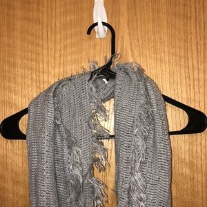 Soft gray infinity scarf
